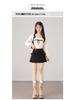 2025 Sweet Bow High-Waisted A-line Slimming Skirt-Pants for Long Legs