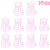 10pcs Bear Shape Candy Box Transparent Jewelry Snack Gift Packaging Box Wedding Birthday Party Decor Supplies Baby Shower Favors