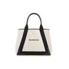 Navy Canvas Tote Bag Medium Women Tote Bags Off-White Black 581292AQ38N1081