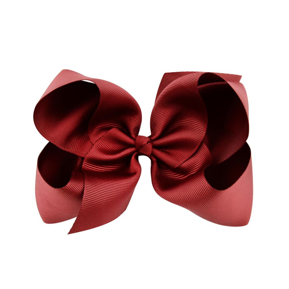 

1pcs Big Grosgrain Ribbon 6 Inch Solid Hair Bows With Clips For Girls Kids Hair Clips Headwear Boutique Hair Accessories 588