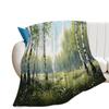 Rustic Indian Native Style Throw Blanket, Mexican Blanket, Primeval Forest Deer Animal Blankets Decor for Living Room Couch Bed