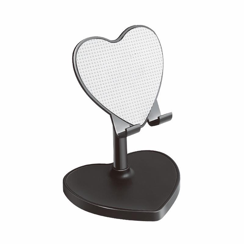 Heart-shaped Telescopic Phone & Tablet Stand: Universal, Multi-functional Desktop Holder for Watching Dramas & Live Streaming Adjustable Height