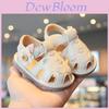 Baby Girl Breathable Soft Sole Summer Shoes With Flower Embroidery Design For Toddler Walkers