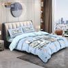 3Pcs Cute Cartoon Goose Print Coreless Down Duvet Cover Set Multi Size Bedroom Bedding Holiday Decoration Machine Washable