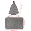 1Pcs  Anti Heat Sauna Hat Thicken Wool Felt Shower Cap Quickly Towel Drying Towel Hats Sauna Bathroom Accessories