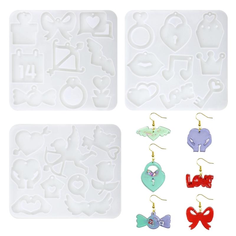 Candy Drop Earring Making Molds Silicone Pendant Molds Present Series Creative Jewelry Craft Molds Silicone Texture