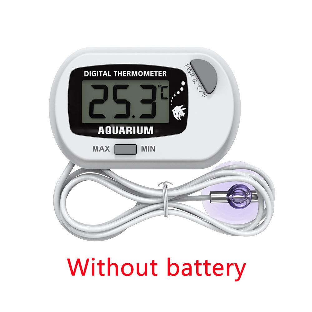 Digital LCD Aquarium Thermometer Waterproof Fish Tank Sensor with Probe Temperature Sensor Measuring Tool with Suction Cup