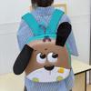Dog Childrens Cute Hard Shell Backpack Fabric Embroidered Details School Use