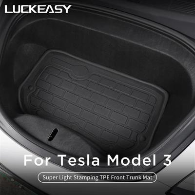 Pro Tesla Model 3 2017- TPE Vlastní rohože do spodního kufru Voděodolná a odolná rohož do každého počasí Koberec do podkufru (Model klavíru)