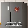 Yousheng Simulated Crab Refrigerator Magnet Movable Joints Realistic Home Office Kitchen Locker Fridge Magnetic 3D Crab Decoration Ornament