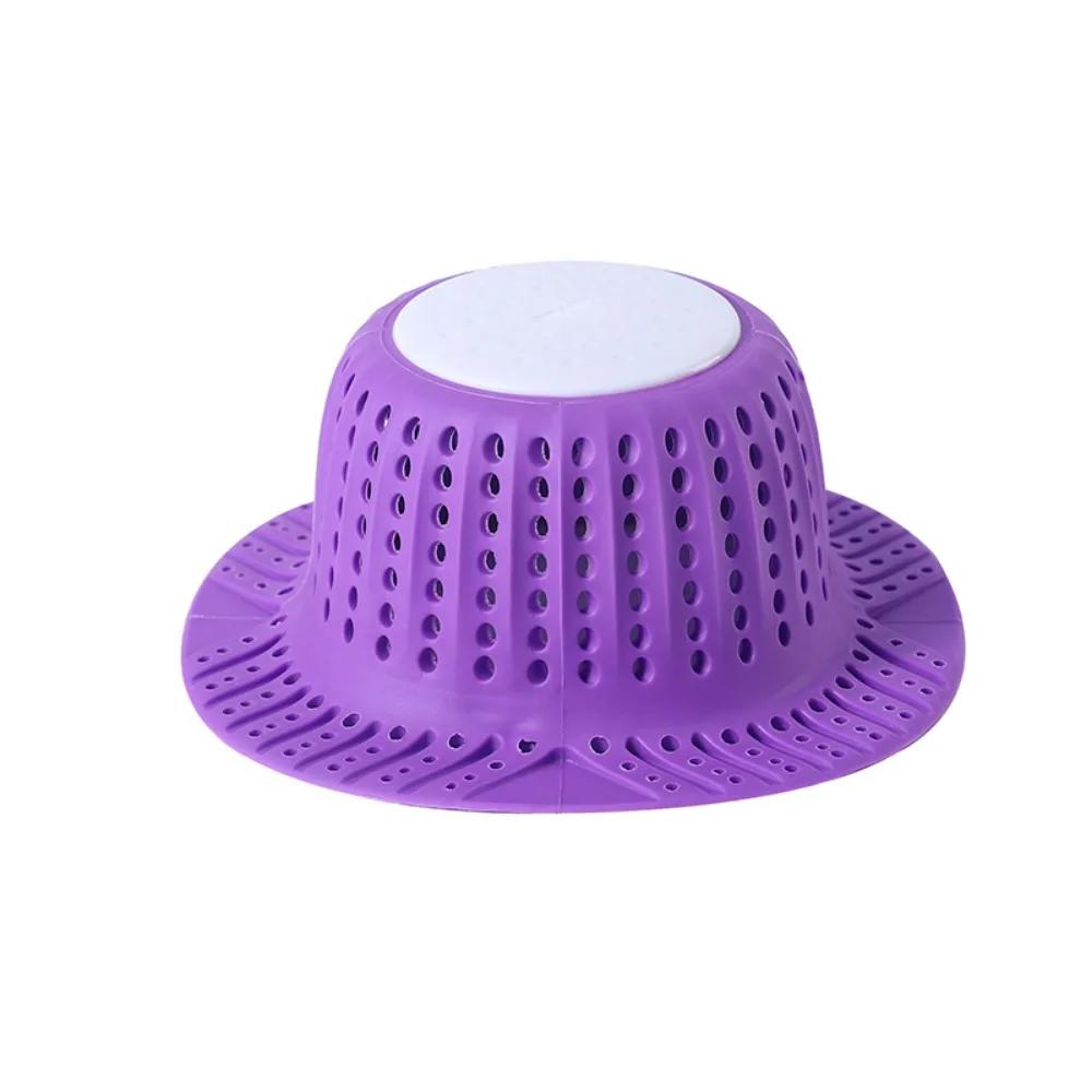 New Bathtub Drain Hair Catcher Collapsible Drain Protector for Pop-Up and Regular Drains of Shower Bathtub Tub Bathroom Sink