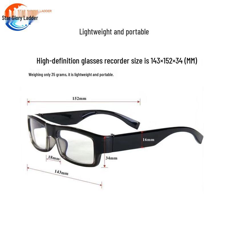 Versteckte HD-Aufnahmebrille Kamera