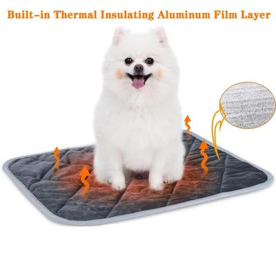 Alfombrilla Térmica Auto-Calentable para Mascotas - Alfombrilla Térmica Extra Cálida para Perros y Gatos Lavable Antideslizante para Jaula Transportín para Mascotas Pequeñas y Medianas