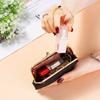 Niche Fashion Mouth Red Envelope Mini Compact Wallet Storage Bag Female PU Leather Clip Bag Trendy