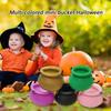12Pcs Small Halloween Treat Container Plastic Candy Bucket For Halloween Party Home Decorations Indoor and Outdoor