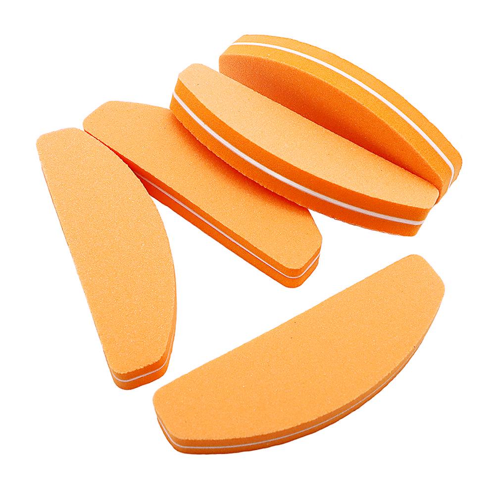 Half-Moon Multi-Color Sponge Nail File Block