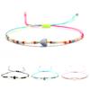Bohemian Rice Beads Bracelet For Women Girlfriend Handmade Braided String Chain Braclet Heart Natural Stone Friendship Braslet
