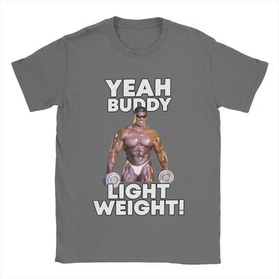 Men Yeah Buddy Light Weight Ronnie Coleman T Shirt 100% Cotton Clothes Casual Short Sleeve O Neck Tee Shirt Printing T-Shirts#Color(1)
