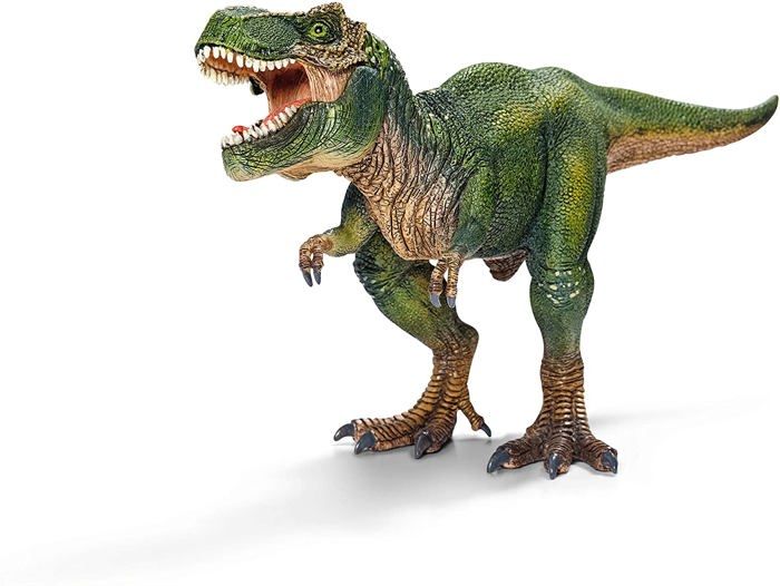 Green T-Rex Figurine, Tyrannosaurus Rex with Movable Jaw, Dinosaur Toy for Children, from 4 Years, Schleich 14525 DINOSAURS