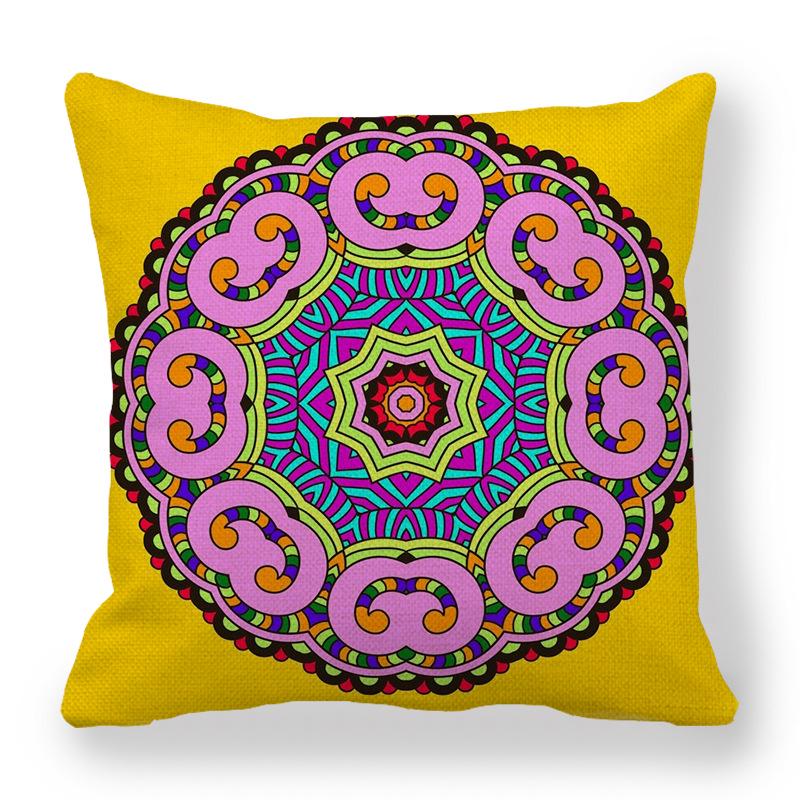 Custom Geometric Abstract Symmetrical Linen Pillowcase