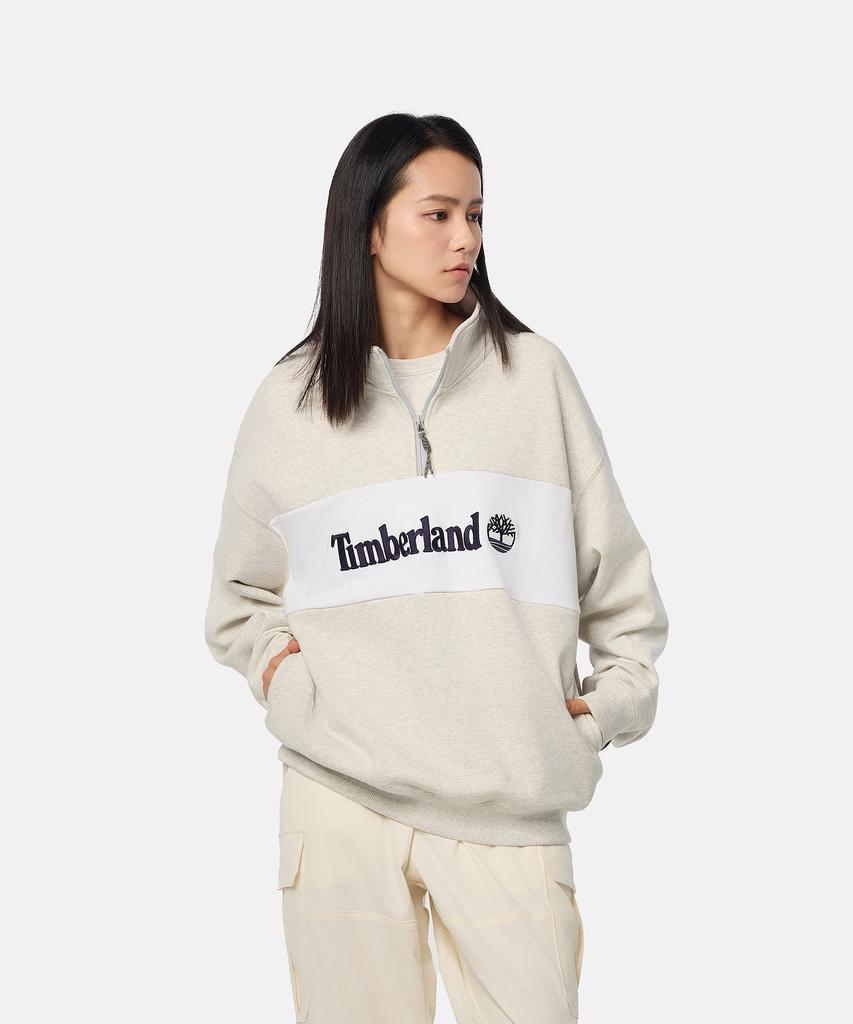 TIMBERLAND Half Zip Sweatshirt - Grey / A6J2F-052