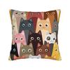 Maneki Neko Cat Lucky Cat Pillowcase Printed Fabric Cushion Cover Decoration Pillow Case Cover Home 18''