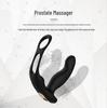 Prostata-Massagegerät & Doppelring-Analplug-Vibrator mit Heizung für Männer