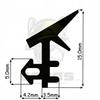Seal for PVC windows S-233 PANORAMA BLACK 1m