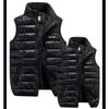 2024 Herbst und Winter Neue dicke Daunen-Baumwollweste Junge Herrenweste Rock Trendy Große Größe Herren Trendy Casual Große Größe