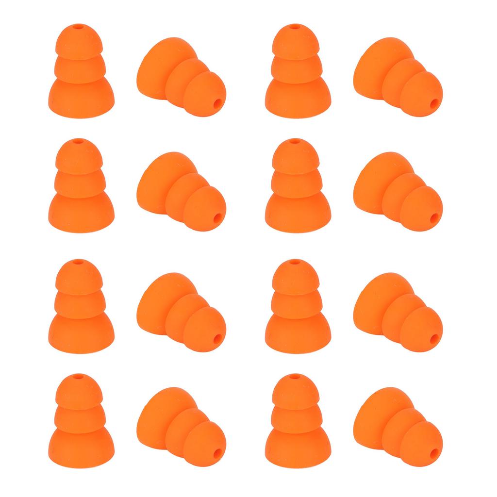 8 Pairs Ear Tips Replacement for for Se846 Se535 Se215 and Inner Hole 2.0‑3.5mm Earbud Orange