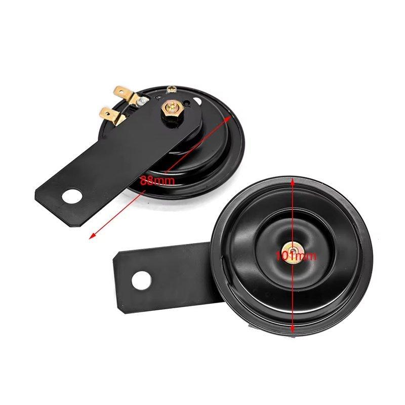 Motorcycle Electric Horn Kit Universal Waterproof Round Loud Horn Speakers 12V Horn 1.5A 105db Signal For Motorcycle Accessories