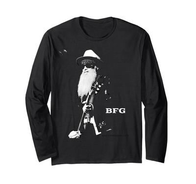 Official Billy F Gibbons of ZZ Top Live T-Shirt Long Sleeve Tee