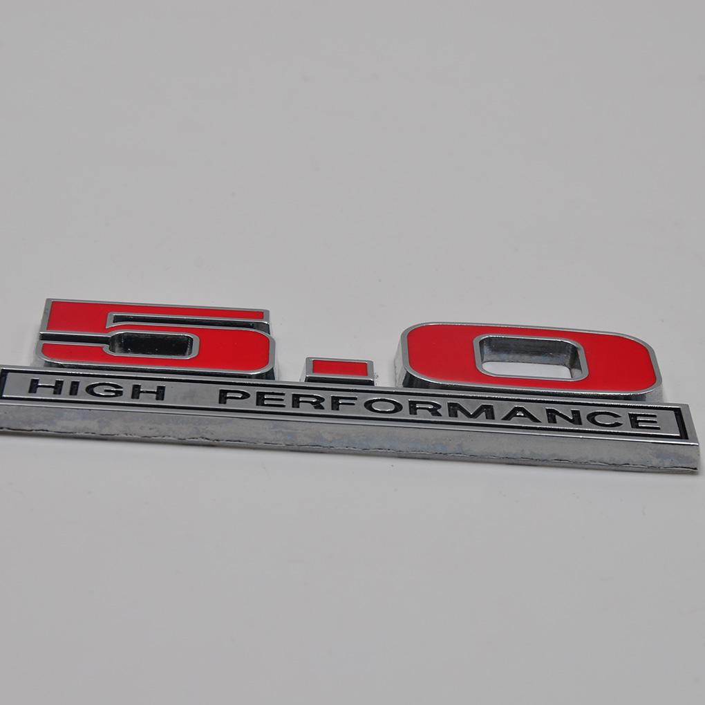 Ersatz für Ford 5.0 High Performance Mustang GT 500 Focus Mondeo Fiesta Autoaufkleber Emblem Kofferraumabzeichen Aufkleber