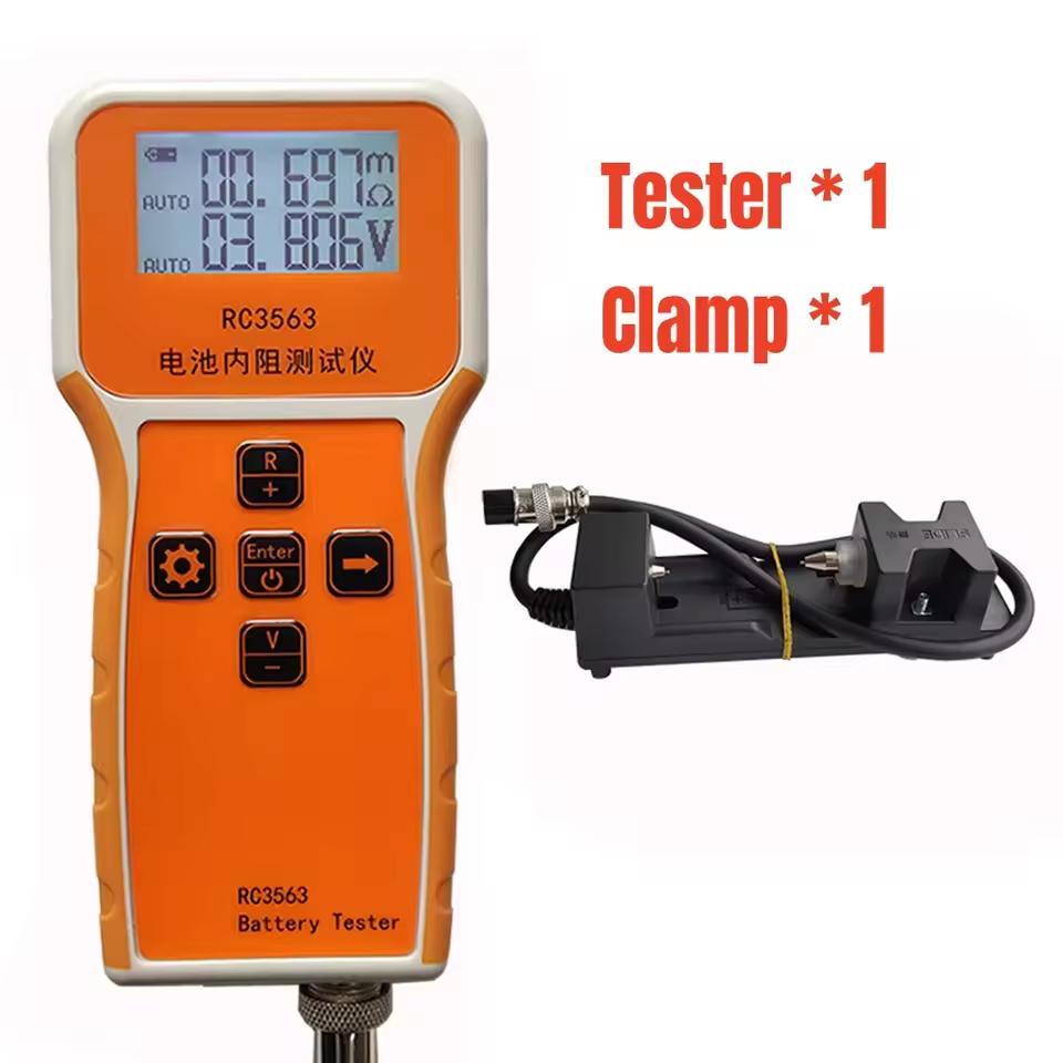 Probador de Voltaje de Batería y Resistencia Interna RC3563 de Alta Precisión Trithium Litio Hierro Fosfato 18650 Probador de Batería Óhmetro