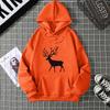 Warm Fleece Sweatshirt Nine-Color Deer Series Unisex Printed Sweatshirt Fleece Autumn And Winter Inner And Outer Wear
