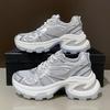 Dad shoes women's spring and autumn new little white shoes women's height-increasing mesh breathable casual sports shoes
