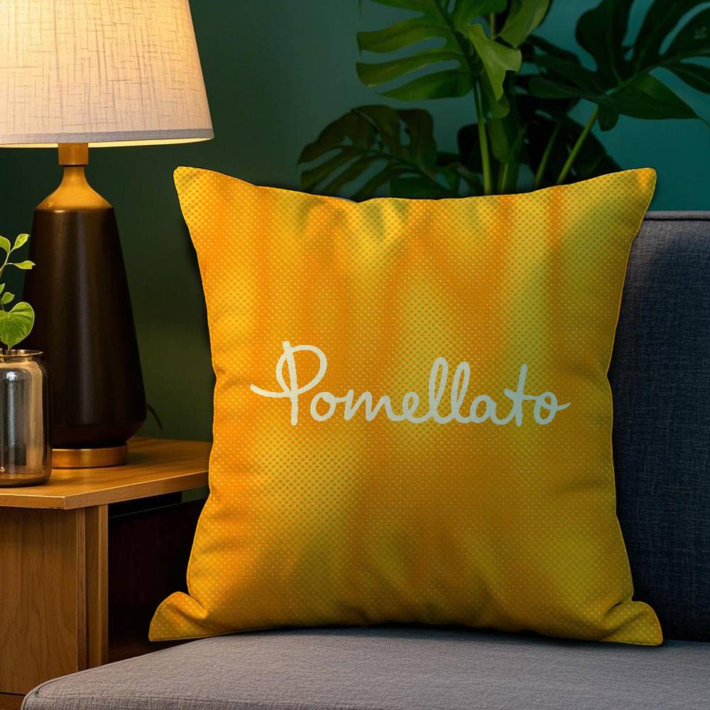 P-Pomellato-O Pillow Case Anti-dustmite Pillowcase Invisible Zipper Silky Short Plush Sofa Cushion Cover