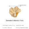 SUMENG New Ginkgo Leaf Ring for Women Men Classic Metal Pleated Personality Leaf Fan-Shaped Finger Ring Punk Fashion Jewelry