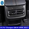 Auto Accessories Armrest Box Rear Air Conditonnal Vent AC Outlet Panel Decor Cover Trim Kit For Changan UNI-K UNIK  - 2024
