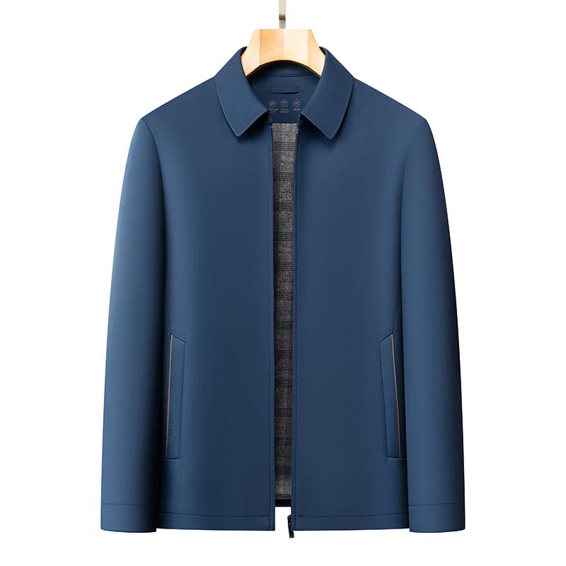 ROMON Men's Business Casual Turn-down Collar Jacket LMYC5760-20