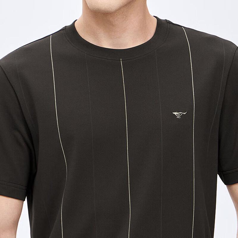 SEPTWOLVES Men's Casual Striped Round Neck T-Shirt