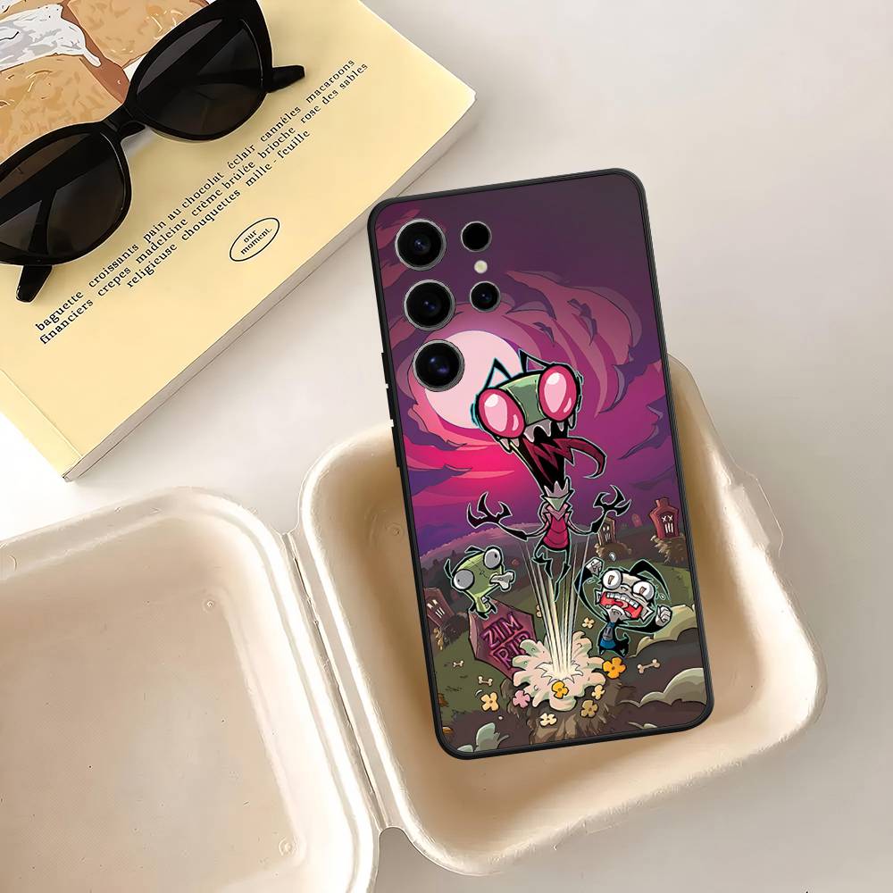 I-Invader Z-Zim Anime Case For Samsung Galaxy Case S25 S23 S22 S21 S30 S20 S10 Ultra Plus FE TPU Soft Cover