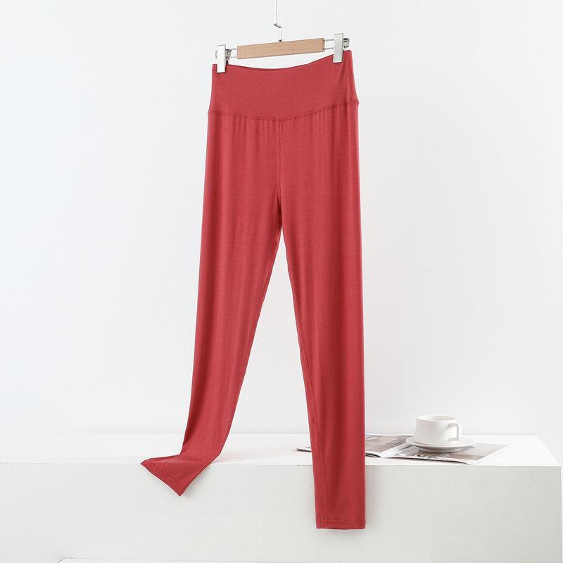 Modal Women's High-Waisted Slimming Leggings, Plus Size, Spring/Autumn Tapered Pants