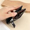 Slim short wallet Large capacity women's wallet Zipper change bag Card bag