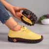 Women's Minimalist Low-Top Sneakers - Round Toe Comfortable Lace-Up Shoes, Soft & Cushioned Rubber Sole Casual & Dressy Outfits for Women