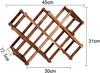 Anberotta Folding Wooden Wine Rack, Vintage Wine and Champagne Bottle Holder, Wood Storage Case, Stand, Interior Display (Holds 10 Bottles) N-W77