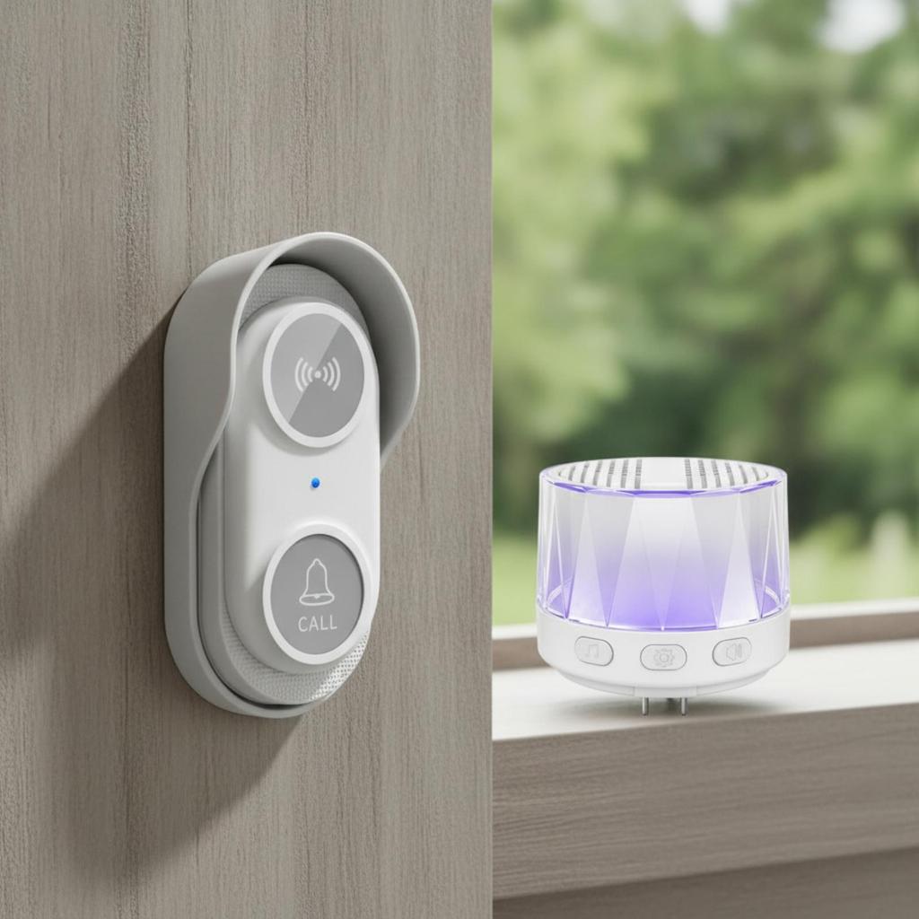 Entry Chime with Hardwired Notification | Adjustable Volume Levels, 38 Selectable Melodies,