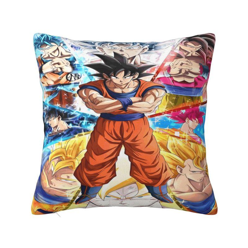 Benutzerdefinierte Luxus Dragon Ball Goku Kissenbezug Samt Anime Manga Kissenhülle