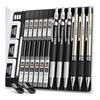 Nicpro Mechanischer Bleistift-Set, Metallkonstruktion & Federmäppchen, Enthält 0,5 mm, 0,7 mm, 0,9 mm & 2 mm Graphit-Minenhalter (2B, HB, 2H) | Nachfüllung