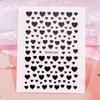 Seven-Color Positive Love Manicure Sticker Laser Gold And Silver Solid Color Love Nail Sticker Girl Heart-Shaped Nail Decoration